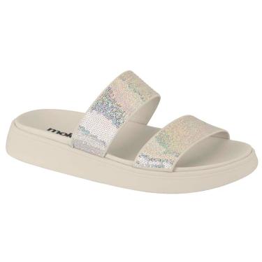 Imagem de Chinelo Flatform Feminino Branco Off Moleca 5469.131
