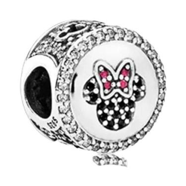 Imagem de Pingentes De Formatura Mickey E Minnie Em Prata Esterlina 925, Contas 