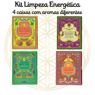 Imagem de KIT Com 4 CXs Defumadores Hindu SreeVani, KIT LIMPEZA ENERGÉTICA
