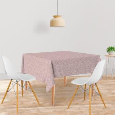 Imagem de Toalha De Mesa Quadrada Tecido Oxford Arabesco Cinta TL134 - 140x140cm