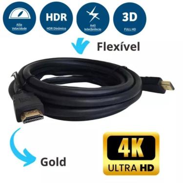 Imagem de Cabo Hdmi 20 Alta Definição Premium Tv Computador 3 Metros