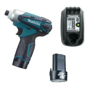 Imagem de Parafusadeira Makita 12v Td090dz Com 2 Baterias E Carregador
