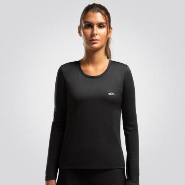 Imagem de Camiseta de Academia Feminina Essential Manga Longa OBWST24608 - Olymp