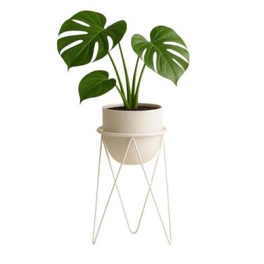 Imagem de Suporte Tripé 45x15 para Vaso de Chão em Aço Carbono - Médio NV516BPG 