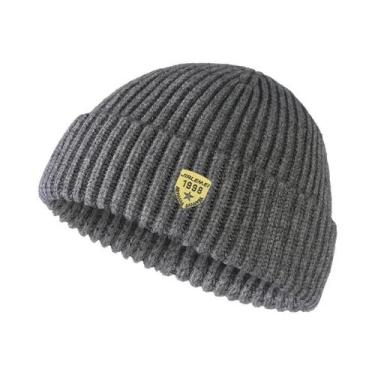 Imagem de Gorro De Lã Tricotado Masculino, Cor Sólida, Estilo De Rua Para Casais