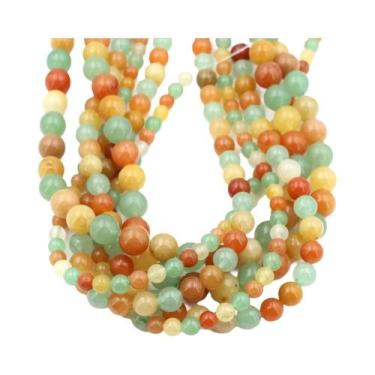 Imagem de Contas De Pedra Natural De Quartzo Transparente Redondas Soltas, Fio D