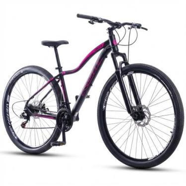 Imagem de Bicicleta Aro 29 Ksw Mwza 21 Velocidades Feminina, Preto, Rosa