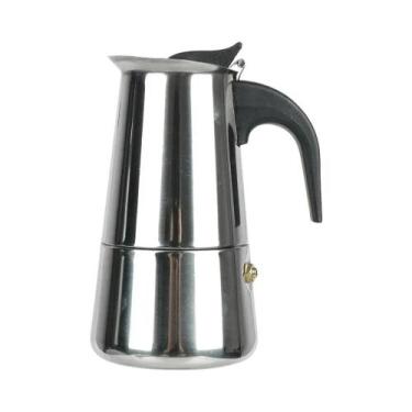 Imagem de Cafeteira Moka De Aço Inoxidável 2/4/6 Xícaras, Cafeteira Italiana Par