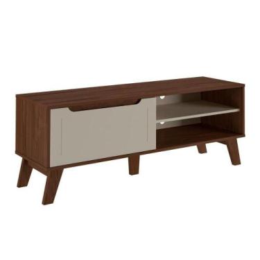 Imagem de Rack De Sala Tv Lotus Amêndoa  Off White - ARTELY