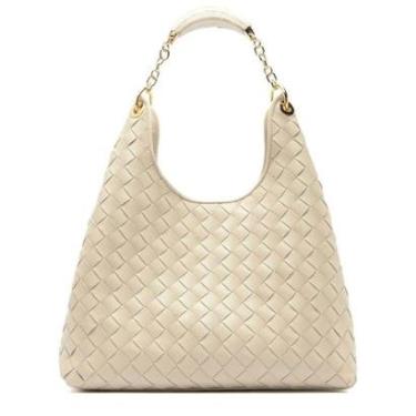 Imagem de Bolsa Couro Tressê Grande Alça de Corrente Lançamento Arezzo-Feminino