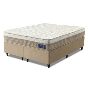 Imagem de Cama Box Colchão Queen Molas Superlastic Euro Pillow Start 158x198x62c