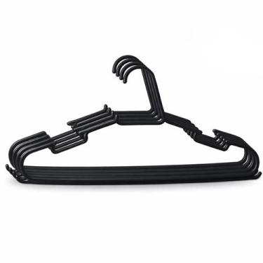 Imagem de Kit com 80 Cabides Preto - Pendurador de Roupas - Adulto - Cabides Mas