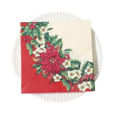Imagem de Guardanapos Descartáveis De Natal Com Arte De Decoupage De Papai Noel 