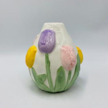 Imagem de Vaso Decorativo Tulipas em Cerâmica 12,5x11cm - ROJEMAC