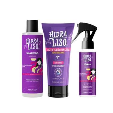Imagem de Alisante De Chuveiro Hidraliso + Tonico Poderoso + Shampoo