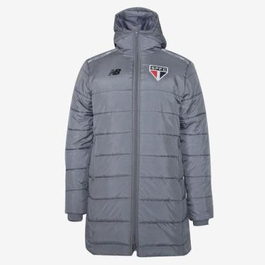 Imagem de Jaqueta São Paulo 24/25 Puffer Parka New Balance Masculina, Chumbo, G