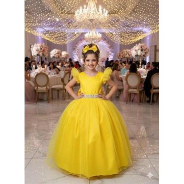 Imagem de Vestido Longo Amanda Amarelo - Elegância e Sofisticação, Golden fizz, 
