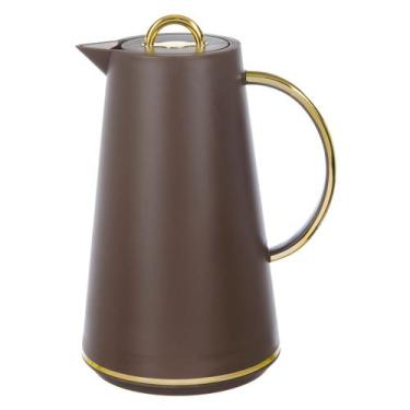 Imagem de Garrafa Térmica 1 Litro Bebida Quente Gelada Chá Café Água Luxo Mesa P