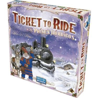 Imagem de Ticket to Ride Países Nórdicos Jogo de Tabuleiro Galapagos TTR007