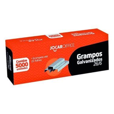Imagem de Grampos Galvanizados 26/6 Jocar Office, Prata