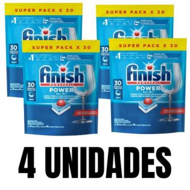 Imagem de Finish Powerball com 30 Tabletes Finish Detergente para Lava Louças, 4