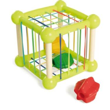 Imagem de Brinquedo Educativo Desafio a Fio Cubo Elastico (7898664633060) - Tate