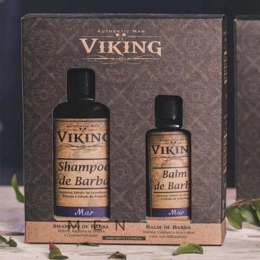 Imagem de Kit Shampoo Balm De Barba Linha Mar Viking
