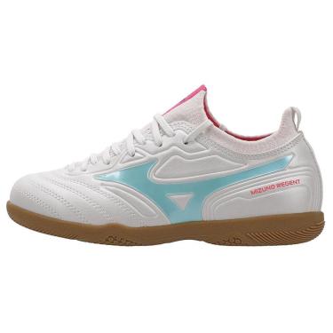 Imagem de Chuteira Futsal Mizuno Regent IN Junior 32 Branco-Masculino