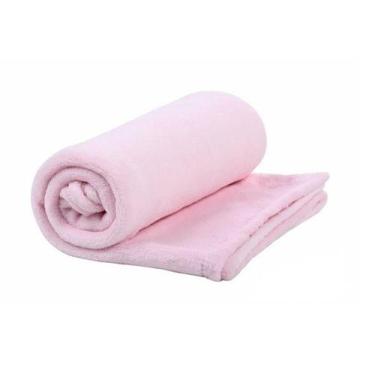 Imagem de Cobertor Bebê Microfibra Mami Rosa 1,10m X 85cm Papi