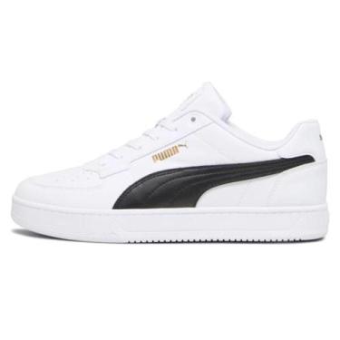 Imagem de Tênis Puma Casual Caven 2.0 Masculino, 42, Branco, Preto, Gold