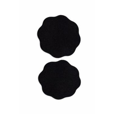 Imagem de Protetor de seios adesivo reutilizável formato flor - NoBrand, Preto