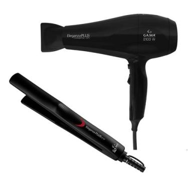 Imagem de Kit Profissional Secador de Cabelo Ceramic Ion Gama Italy 2100w + Pran