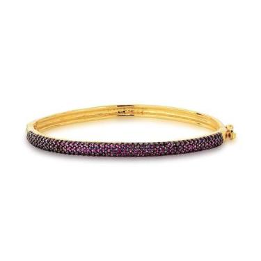 Imagem de Bracelete fino cravejado rubi  - NATY EIRAS