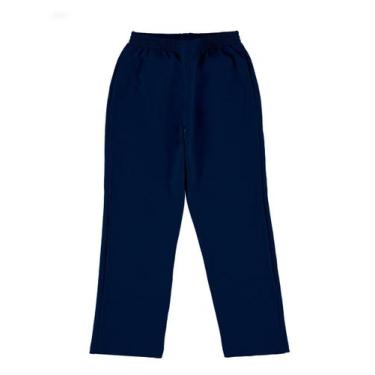 Imagem de Calça Infantil Menino Moletom Malwee 1000054202, Azul, 6