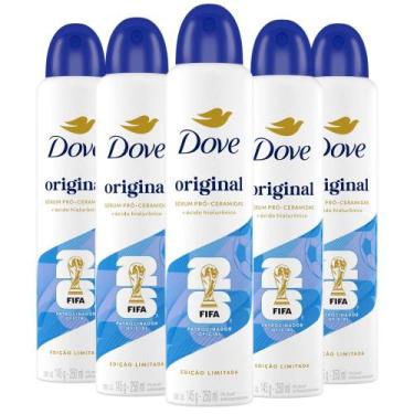 Imagem de Kit Desodorante Aerosol Dove Original 250ml - 5 unidades