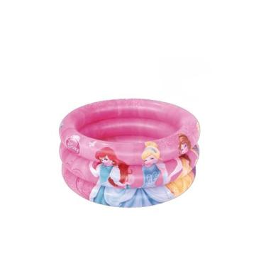 Imagem de Piscina Inflável Infantil Rosa Princesas Disney Mor Portátil
