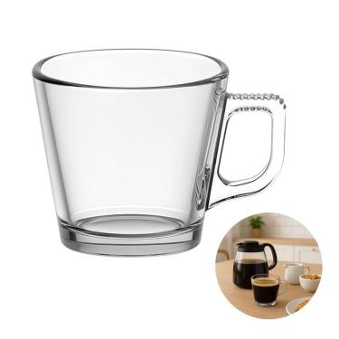 Imagem de Xícara de Café Turin 90ML de Vidro Básica para Uso Diário Transparente em Casa Tem