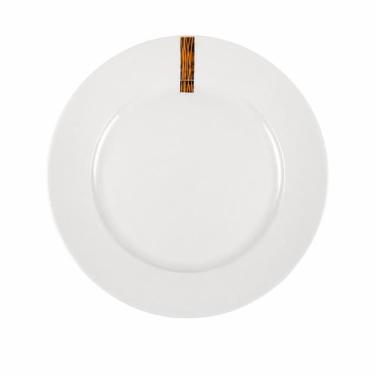Imagem de Prato Sobremesa Porcelana Branco 20cm Resistente Mesa - Hauskraft