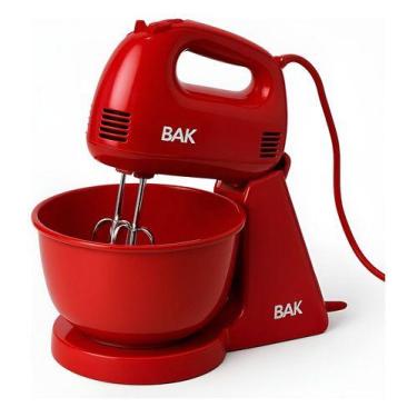 Imagem de Batedeira Super Elétrica Mini 2 Em 1 2.5l 300w 5 Velocidades - BAK, Ve