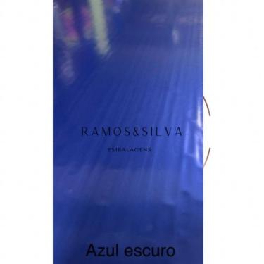Imagem de 100 embalagem de ovo de pascoa colorida 50x70 Folha laminada:Azul escu