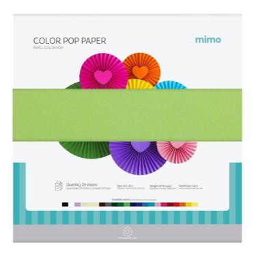 Imagem de Papel Color Pop Verde Salada Mimo - 30,5 x 30,5 cm - 180 gr - 25 unds