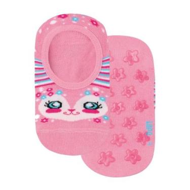 Imagem de Meia Antiderrapante Bebe Onça 2142 Lupo, Rosa, 32 a 35