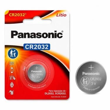Imagem de Bateria Cr 2032 Botão Panasonic - Com 01 Unidade F108