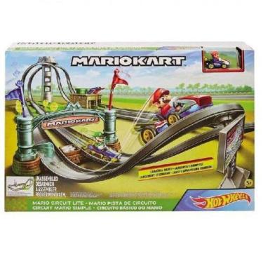 Imagem de Pista de Percurso e Veiculo HOT Wheels Mario KART Mini Circuito Mario 