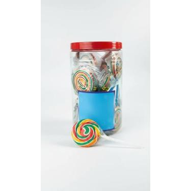 Imagem de Pirulito Colorido em Pote - Unidade - Congratulations Store