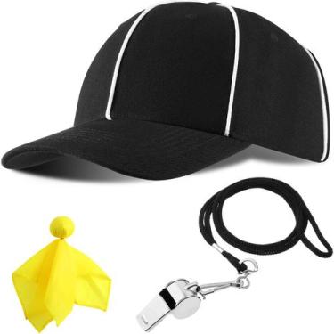 Imagem de Acessórios de fantasia BBTO Referee Hat Whistle Penalty Flag