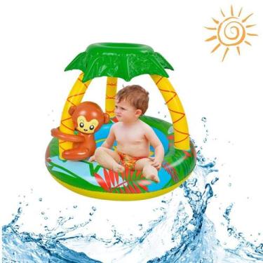 Imagem de Piscina infantil inflável de 1 a 3 anos c/ teto Protetor sol formato b