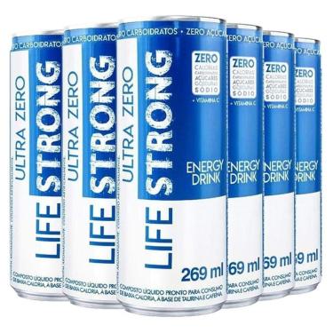 Imagem de Energético Life Strong Energy Drink 6 unidades Tradicional-Unissex