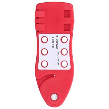 Imagem de Trava de cabo de segurança ajustável, bloqueio de cabo Nylon Resistência a alta temperatura para válvula para trabalhador para equipamentos mecânicos