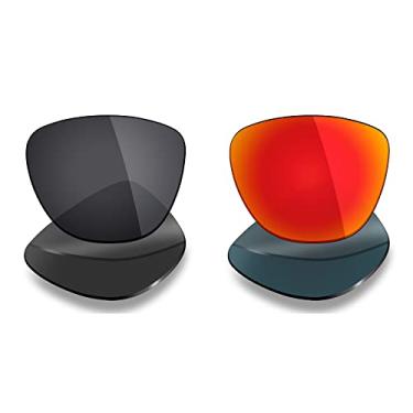 Imagem de Mryok 2 pares de lentes polarizadas de substituição para óculos de sol Oakley Frogskins – opções